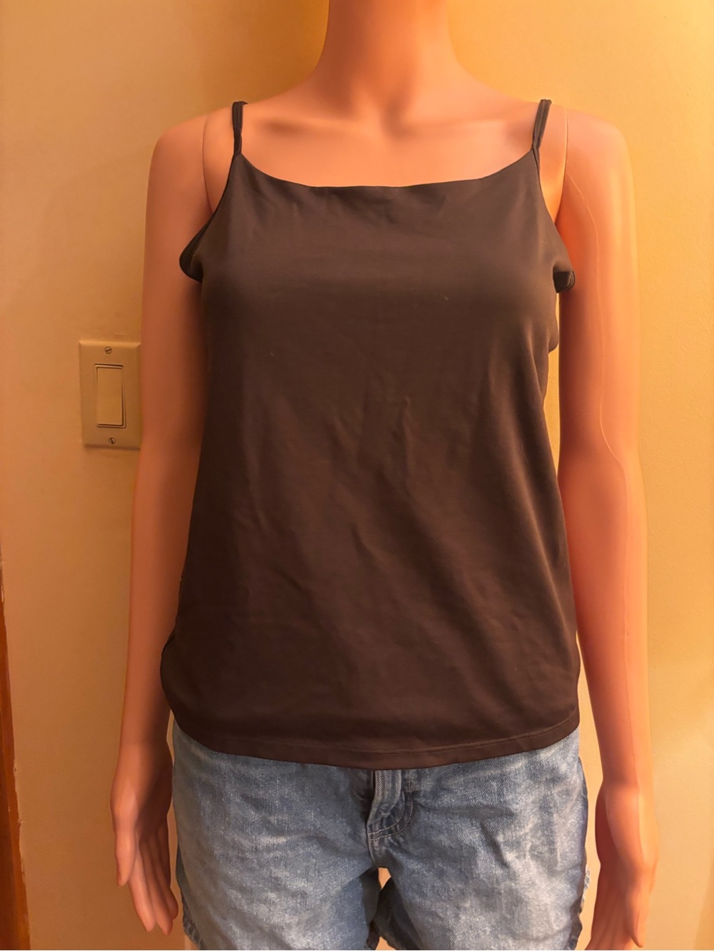 Dress Barn Black Spaghetti Strap Camisole Top